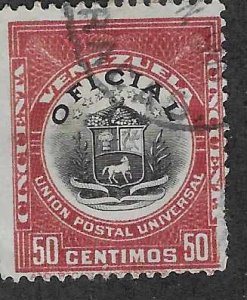 Venezuela  #O22  (U) CV 5.50