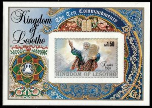 Lesotho 1984 - Easter - IMPERF Souvenir Stamp Sheet - Scott #438 - MNH