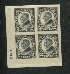 1923 United States Postage Stamps #611 Mint Never Hinged OG D.M.C. Corner Block