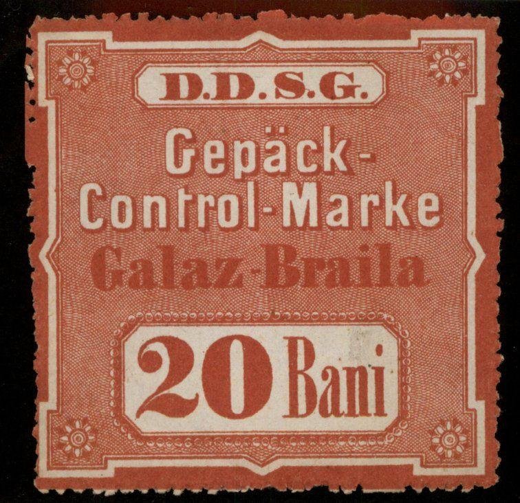 Austria Donau Danube DDSG 20 Bani Romania Baggage Luggage Tax Revenue MNH  98537