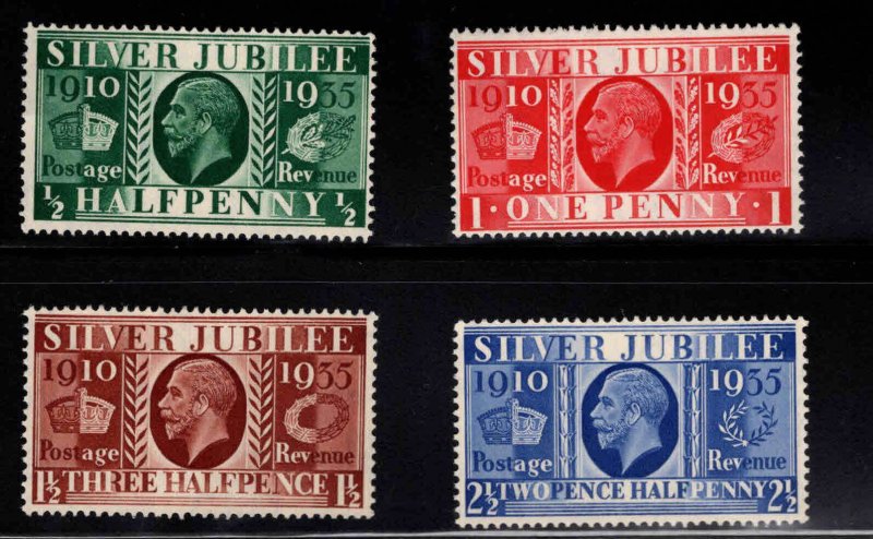 Great Britain Scott 226-229 MNH** Silver Jubilee set