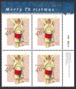 Merry Christmas * Victorian Angels * Canada 1999 #1815 MNH UR Block of 4