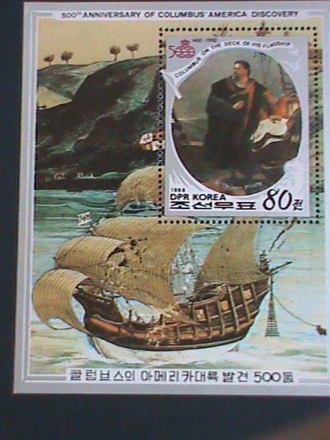 ​KOREA STAMP-1988-SC#2719 500TH ANNIV:COLUMBUS DISCOVERED AMERICA-MNH SHEET VF