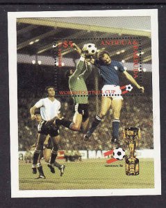 Antigua-Sc#652-unused NH sheet-Sports-World Cup Soccer-1982-