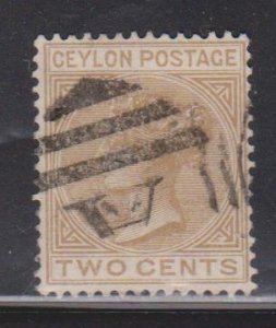 CEYLON Scott # 61 Used - Queen Victoria