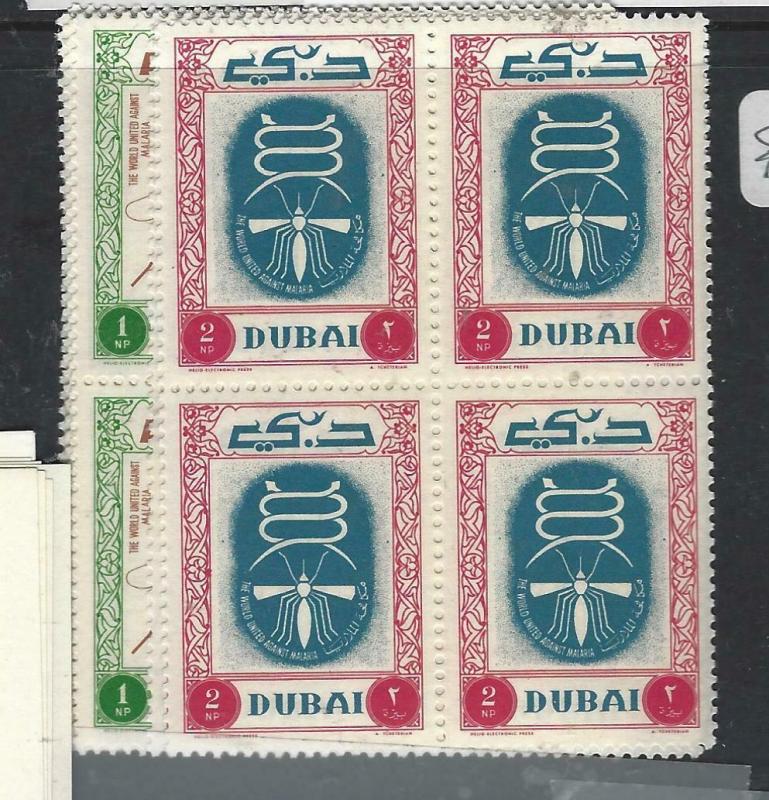 DUBAI (P1304BB)  MALARIA SET SG 34-42 BL OF 4   MNH