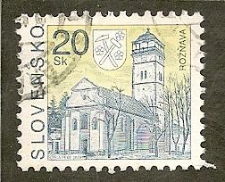 Slovakia     Scott  225    Church   Used