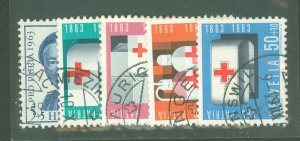 Switzerland #B324-8 Used Single (Complete Set)
