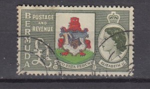 J45868 JL stamps 1953-8 bermuda hv of set used #162 arms