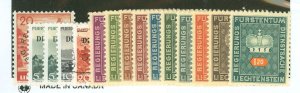 Liechtenstein #O24/O58  Single (Complete Set)