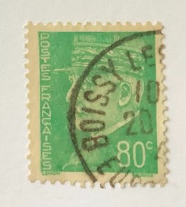 France 1941-42 Scott 436 used - 80c, Marshal Pétain