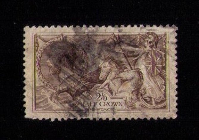 Great Britain Sc 173 Used Sea Horse 2sh6p Very Fine Cat.$160