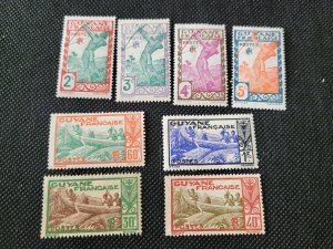 French Guiana 1929-40, unused , Native scenes & archer SCV$ 3.60