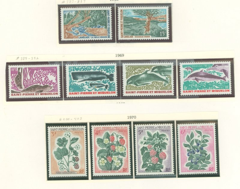 St. Pierre & Miquelon #383/403 Unused Single (Complete Set)