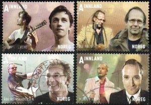 Norway #1686-1689  Used - Music Performers (2012)