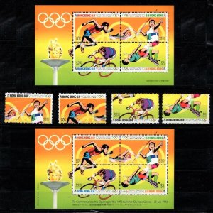 Hong Kong 1991 Olympic Game 92 (2 ms + 4v Cpt) MNH CV$20