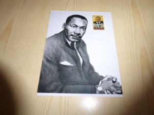 New Martin Luther King Jr.  Photograph size about 5 x 7 with USA Stamp