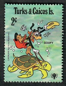 Turks and Caicos #402 Disney Mint Hinged single