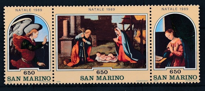 [Hip4822] San Marino 1989 good set of stamps very fine MNH se tenant