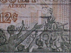 ​CUBA-SIX PICTORIAL CUBA LARGE USED-VERY OLD STAMP-VERY FINE PLEASE WATCH