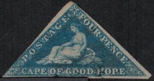 Cape of Good Hope 1855 SC 4 Used Stamp SCV $85.00 