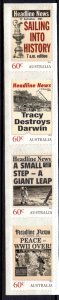 Australia 2013 Headline News Complete Mint MNH Set Coil Strip SC 3965a