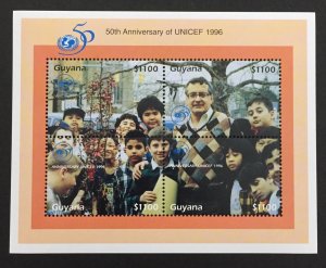 Guyana 1996 #3027 S/S, Unicef, MNH.