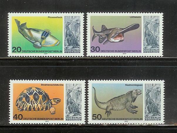 Germany Berlin 9N411-9N414 Set MNH Marine Animals (A)