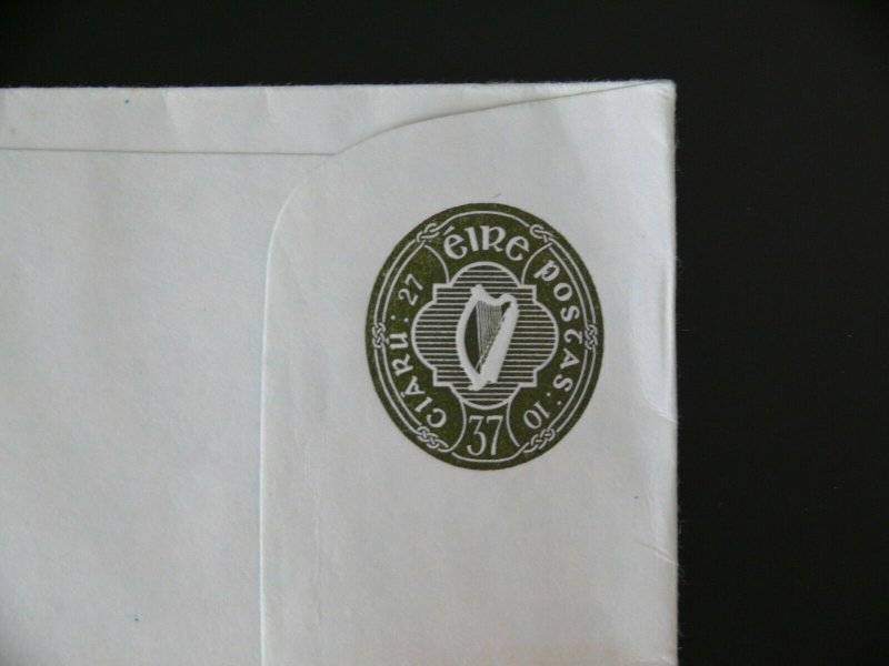 IRELAND 1977 37p Registered Envelope,  Size K, Mint, FAI: EU 15b KI, MW: PSRE15a