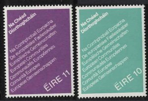 Ireland 1st Direct Elections to European Assembly 2v 1979 MNH SG#439-440