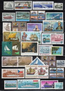 Ships Boats Stamp Collection Mint/Used Transportation ZAYIX 0424S0267