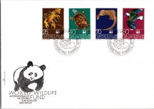 Lithuania, Worldwide First Day Cover, World Life Fund, Birds, Animals, Marine...