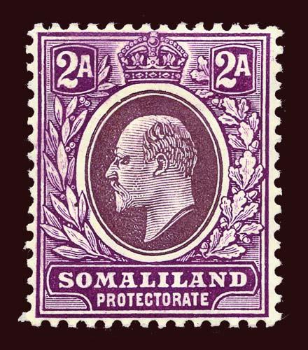 SOMALILAND PROTECTORATE Scott #42a (SG 47a) 1909 KGVII unused OG HR