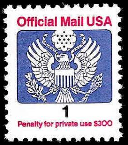 # O143 MINT NEVER HINGED EAGLE HOLDING ARROWS AND BRANCH