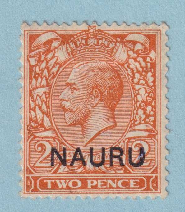 NAURU 4a DOUBLE ALBINO OVERPRINT  MINT HINGED OG * NO FAULTS EXTRA FINE! - NBZ