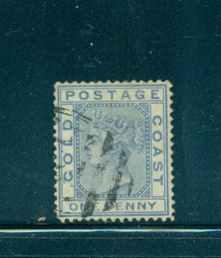 Gold Coast - Sc# 5. 1876 1p Victoria. Used. $8.00.