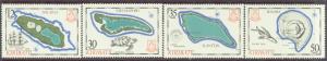 KIRIBATI 436-39 MNH 1984 ISLAND MAPS