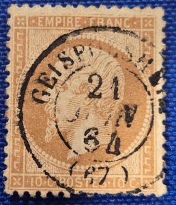 France-Scott #25, Used, Emperor Napoleon III, CV $3.75
