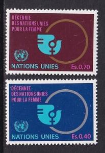 United Nations Geneva  #90-91  MNH  1980    U.N. decade for women