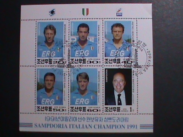 ​KOREA-1992-SC#3125 SAMPDORIA ITALIAN CHAMPIONSHIP 1991- CTO SHEET VERY FINE