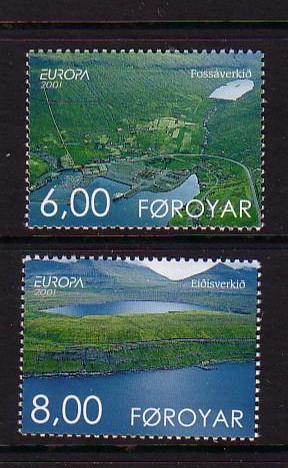 Faroe Islands Sc 401-2 2001 Europa stamp set mint NH