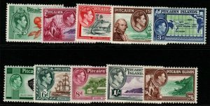 PITCAIRN ISLANDS SG1/8 1940-51 DEFINITIVE SET MTD  MINT