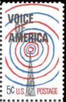 US Stamp #1329 MNH - Voice of America Single
