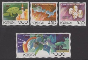 PORTUGAL SG1580/3 1975 ASTRONAUTICAL FEDERATION CONGRESS MNH