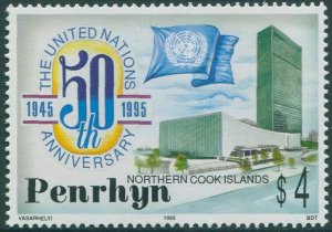 Cook Islands Penrhyn 1995 SG516 $4 United Nations MNH