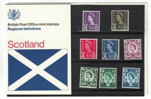 Great Britain SCOTLAND Regional Definitives Pres. Pack No. 23 1970 MNH