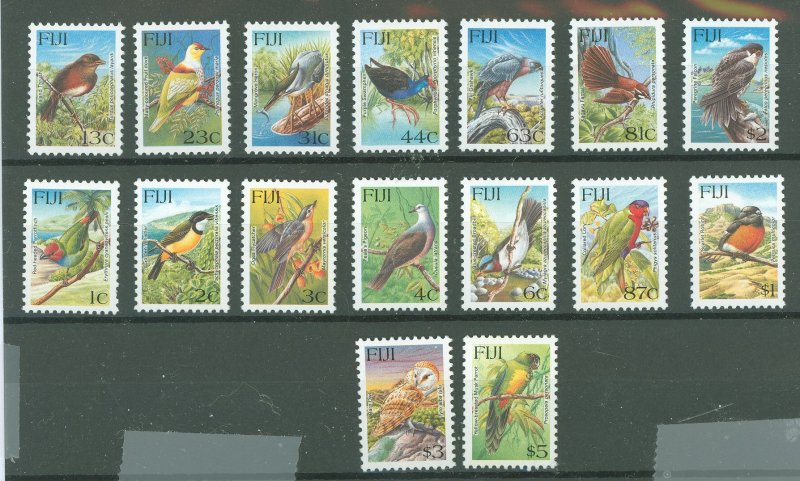 Fiji #725-739A  Single (Complete Set)