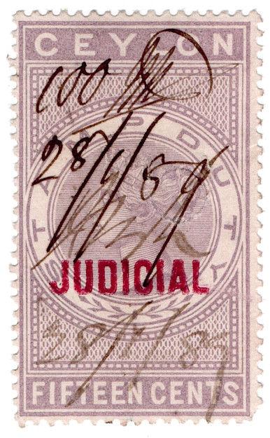 (I.B) Ceylon Revenue : Judicial 15c
