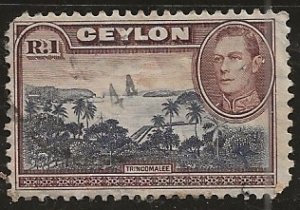 Ceylon ==  Scott #  287 - Used