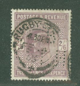 Great Britain #139  Single (Perfin)